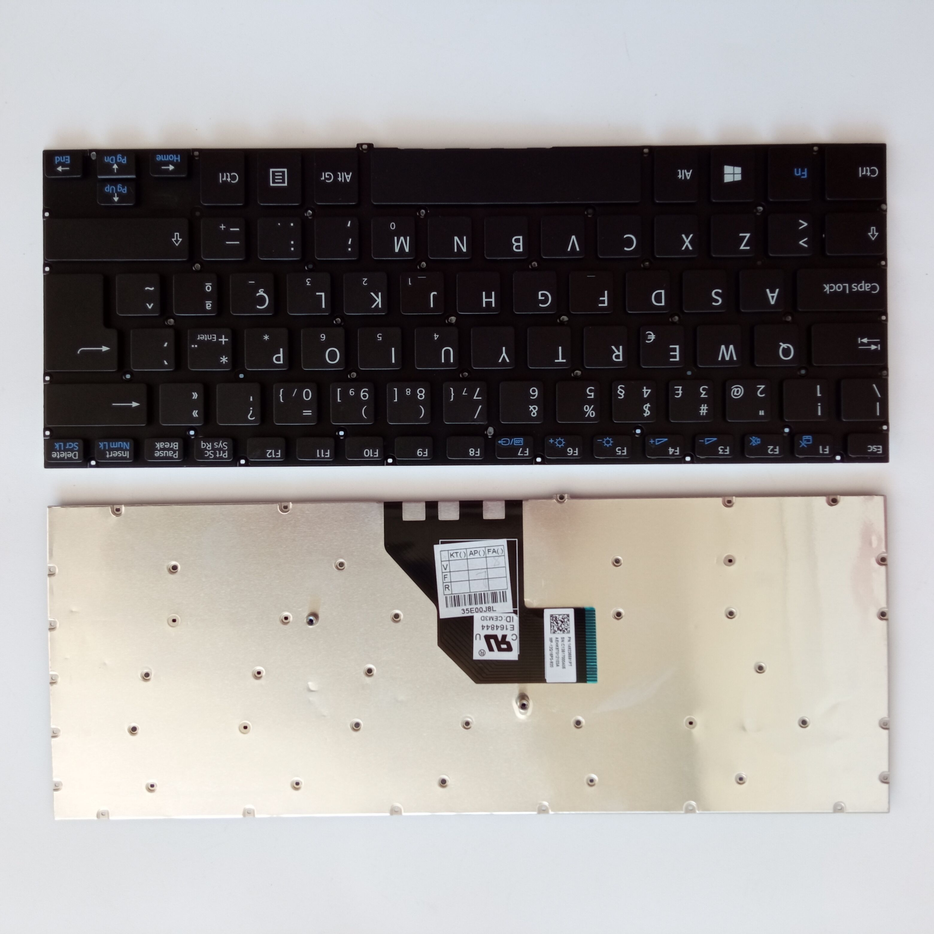 Picture of New Replacement Laptop Keyboard For SONY SVF14/SVF14E curved cable BLACK PO Layout